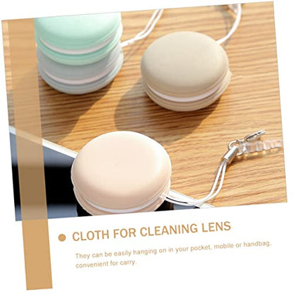 NOLITOY 10pcs Phone Screen Cleaning Cloths Macaron Lens for Eyeglasses and Screens Compact and Lint Microfiber Cloths for Phones Laptops and Mirrors Random Colors