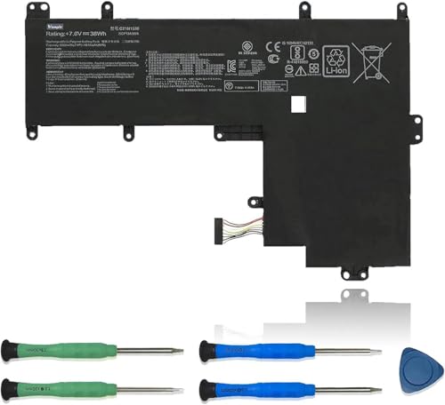 C21N1530 Laptop Battery, 7.6V 38Wh 5000mAh Compatible with ASUS Chromebook C202 C202SA C202SA-2A C202SA-YS02 Series Notebook 2ICP134/59/4 - size: 9.25 * 5.83 * 0.43 inch C21N1530