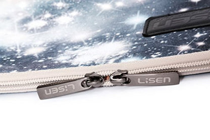 BSLVWG 11.6 Inch Laptop Sleeve Multi-Color & Size Choices Case/Water-Resistant Neoprene Notebook Computer Pocket Tablet Briefcase Carrying Bag/Pouch Skin Cover - color: Starry Sky Grey, size: 11.6 inch