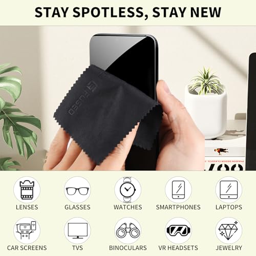 Eco-Fused Microfiber Cleaning Cloths - 50 Pack - (5.5 x 3 inches) for Cleaning Glasses, Spectacles, Camera Lenses, iPad, Tablets, Phones, Smartphones, Laptops, LCD Screens and Other Delicate Surfaces - color: 50 Pack - ( 5.5 X 3 Inches)