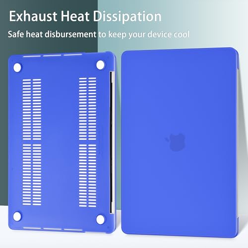 May Chen for MacBook Pro 16 Inch 2019 Release Model:A2141,Smooth Matte Hard Shell Case Cover Screen Protector & Keyboard Cover for MacBook Pro 16 Retina with Touch ID & Touch Bar - Dark Blue - color: Dark blue