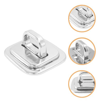 4pcs Zinc Alloy Laptop Security Anchor Base Plate for Keyed Cable Locks, Universal Compatibility with External Security Lock, for Study and Travel