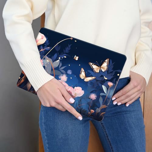Laptop Skin Sticker 3-Piece Set,Tiger in Forest and Flowers | Trim-to-fit 3-piece vinyl set with one 15 x 10.6 in lid skin and two palm-rest decals for many 12-15.6 in laptops - color: Tiger In Forest and Flowers