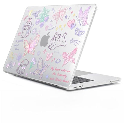 Compatible with 2026 MacBook Neo 13 inch Case Model A3404 with A18 Pro Chip, Sturdy Protective Hard Shell Case & Keyboard Cover & Screen Protector & Webcam Cover, Cute Puppy - color: Cute Puppy
