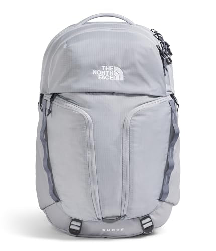 The North Face Surge Commuter Laptop Pack, Bl Flax/Twilight Galaxy, OSFA | Everyday Travel Bag, Laptop Sleeve, Water-Repellent - color: Blue Flax/Twilight Galaxy