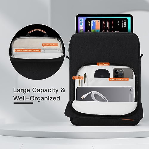 11 inch iPad Air Carrying Bag for 2026 iPad Pro 11 M5 M4 & Air 11 M4 M3, iPad A16 with Magic Keyboard, Protective Travel Shoulder Sleeve Case with Handle, Black - color: Black, size: 11-12.4 inch