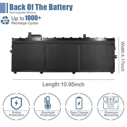 01AV431 Laptop Battery 11.52V 57Wh 4950mAh Replacement for Lenovo ThinkPad X1 Carbon 5th Gen/X1 Carbon 6th Gen Series Notebook 01AV430 SB10K97587 SB10K97588 01AV494 01AV429 SB10K97586 - size: 11.05*4.32*0.23 inch 01AV431
