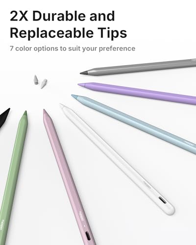 Metapen Pencil A8 V4 for iPad 2018-2026, Upgrade Magnetic Attraction, 2X Fast Charge, Low Latency Stylus Pen for iPad 11-6th Gen, Pro 12.9/11/13-inch M4/M5, Air 3/4/5/M2/M3, Mini 5/6/7th A17 Pro - color: Ivory