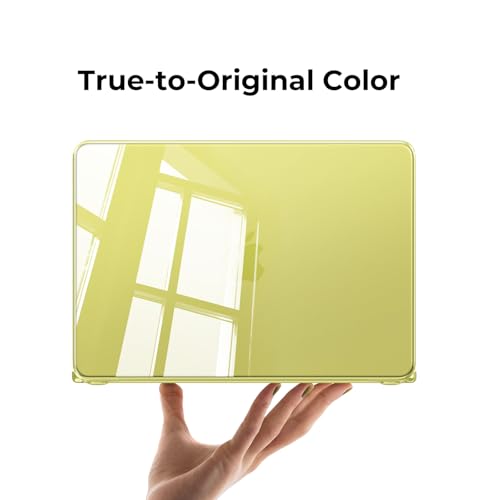 EooCoo for MacBook Neo Case 13 inch 2026, Scratch Resistant, Crystal Citrus | 4 in 1 Kit, Durable, Easy Snap-On, Stays New, Model A3404 (A18 Pro Chip) - color: Crystal Citrus