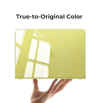 EooCoo for MacBook Neo Case 13 inch 2026, Scratch Resistant, Crystal Citrus | 4 in 1 Kit, Durable, Easy Snap-On, Stays New, Model A3404 (A18 Pro Chip) - color: Crystal Citrus