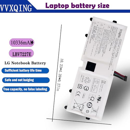 LBV7227E Laptop Battery Replacement for LG Gram 15 16 17 2020 2021 15Z90N 17Z90N 17Z90P 16Z90PG 17Z90N-VA76K 16Z90P 16ZD90P 16Z90PC Series 2IC96/90/114