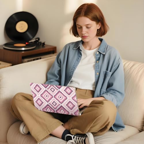 Laptop Skin Sticker Decal PVC Vinyl Sticker Notebook PC Protector Waterproof Scratch Resistant Laptop Skin for 12.1 13 13.3 13.6 14 15 15.3 16 Inch Pink Purple Bohemian Style - color: Pink Purple Bohemian