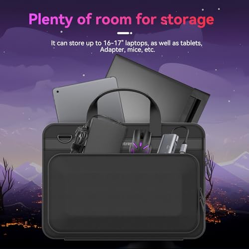 Smatree Heavy Duty Hard Case for 15.6-16 inch HP/DELL/Acer/ASUS/MSI | for 16inch ASUS ROG Strix G16/SCAR 16,DELL m16/G16,HP OMEN 16/EliteBook 650/655,MSI Stealth/GF65 Thin,15.6inch Acer Aspire 7 - color: Black-16 Inch