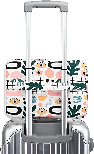 360° Protective Laptop Sleeve Case Bag with 3 Pockets,Handle,Luggage Strap for MacBook Pro 14 inch and 14 inch-14.4 inch Screen Laptop (Garden) - color: Garden(3 pockets), size: 14 inch-14.4 inch