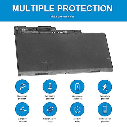 Fancy Buying CM03XL CM03 CO06XL Laptop Battery for HP EliteBook 840 G1, 845/740 / 745/750 / 755 G2, ZBook 14 Series; P/N: E7U24AA HSTNN-IB4R HSTNN-DB4Q HSTNN-DB4R 716724-1C1 716723-271 717376-001 - size: 7.94*3.96*0.24inch CM03XL