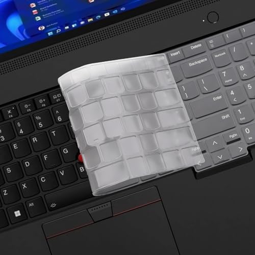 Keyboard Cover for 2026-2023 Lenovo ThinkPad E16 L16 T16 T16g P16 P16v P16s 16", ThinkPad E16 L16 T16 T16g P16 P16v P16s Gen 5/4/3/2/1, Thinkpad L15 Gen 4/3 15.6" (Not Fit Thinkpad Z16, L15 Gen 2/1) - color: TPU
