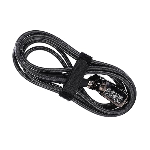 Laptop Cable Lock, Combination Steel Security Cord | Anti Theft Adjustable Strap, Notebooks Projectors Compatible, Office Travel Safe, Physical Deterrent, Hardware Attachment