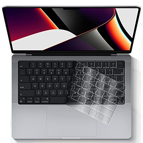 Se7enline Compatible with MacBook Keyboard Cover Skin for Mac Neo & Air 13/15 & Pro 14/16 inch (M5 M4 M3 M2 M1 A18 Pro) 2026/2025/2024/2023/2022/2021 Ultra Thin TPU Backlight Dustproof,Clear - color: Clear(TPU)