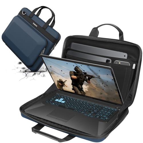 Smatree Heavy Duty Hard Case for 17.3 inch ASUS TUF Gaming A17 2023/2022 | for 17.3 inch ASUS TUF Gaming A17 2021,ASUS TUF Gaming F17 2023/2022/2021,ROG Zephyrus S17 Series Protective Bag(A800XL) - color: Blue-17.3 Inch, size: For ASUS Gaming Laptops-1
