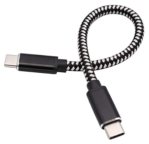 100W/5A USB-C to USB-C 3.1 Male Gen 2 (10Gbps) Connector Extension Cable, Supports Charging, Data, Audio, Video Cable for New MacBook, Samsung Galaxy S8, S9, S10(0.2M)