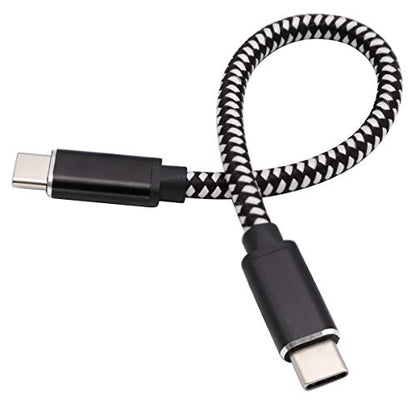 100W/5A USB-C to USB-C 3.1 Male Gen 2 (10Gbps) Connector Extension Cable, Supports Charging, Data, Audio, Video Cable for New MacBook, Samsung Galaxy S8, S9, S10(0.2M)