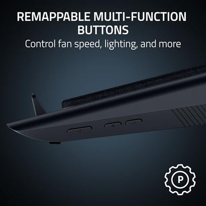 Razer Laptop Cooling Pad: Adaptive Smart - Intelligent Fan Control - Airtight Pressure Chamber - Fits Most Laptops & Macbooks 14” to 18" - Preset & Custom Fan Curves - 3 Port USB Type A - Chroma RGB