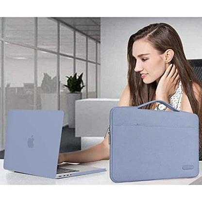 MOSISO Compatible with MacBook Pro 14 inch Case M5 2026 M4 M3 M2 M1 2025-2021 A3427 A3426 A3434 A3112 A3185 A3401 A2918 A2992 A2779 A2442, Case&Bag&Keyboard Skin&Webcam Cover&ScreenFilm, Lavender Gray - color: Lavender Gray