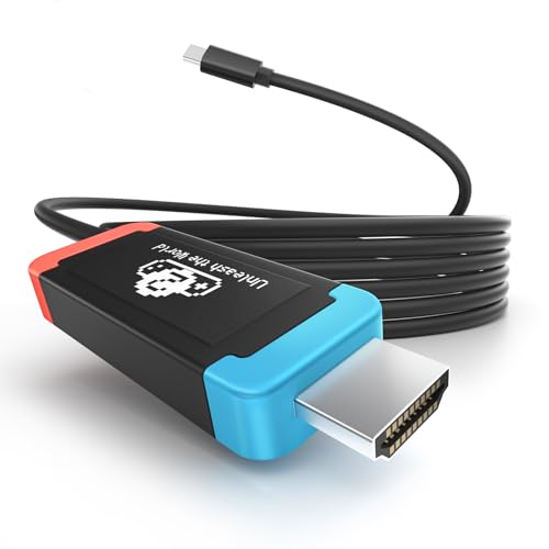 Lemorele Adapter for Switch 2 USB-C to HDMI 4K@60Hz 100W PD | Compatible with Switch OLED/Original, MacBook, Steam Deck, ROG Ally. DP Alt Mode required. 3.28ft plug-and-play cable - size: 3.28ft