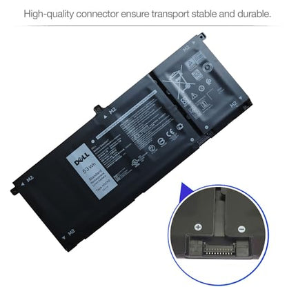 DELL H5CKD Battery for Dell Latitude 3410 3510, Inspiron 5300 5401 5408 5409 5501 5508 5509 5400 5406, Inspiron 7306 7405 2-in-1, Vostro 5300 5301 5401 5501 5402 P129G 7T8CD 07T8CD TXD03 53Wh 15V