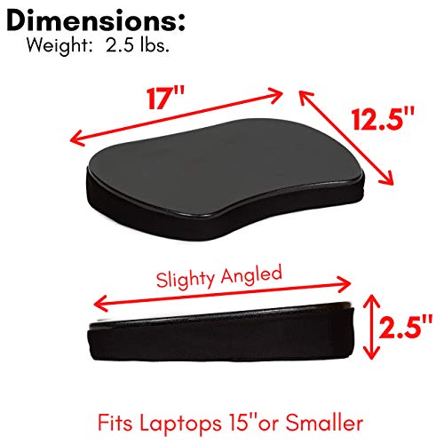 Sofia + Sam Mini Memory Foam Lap Desk Color: Black - color: Black