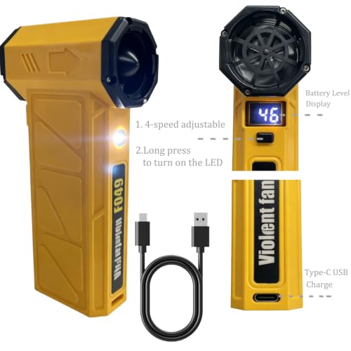 Dust Removal Tool Multifunctional Mini Cleaning Dirt Remover for Home Car Office Daily Cleaning Use (with 3 Nozzles) - color: Yellow