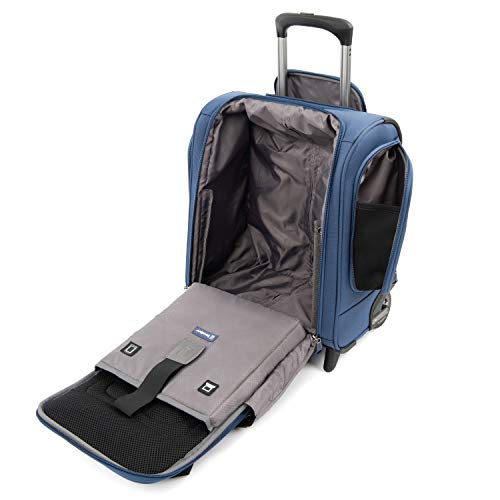 Travelpro Tourlite Softside 15-Inch Compact Carry-On, Upright 2 Wheel Bag, Lightweight Rolling Underseat, Blue - color: Blue