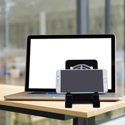 Abaodam Laptop Stand with Cooling Fan Cell Phone Stand with Cooler Stable Cooling Holder with Quiet Fan Computer Blower Cellphone Cooler Holder Game Machine Radiator USB Foldable