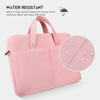 17.3 inch Laptop Sleeve Bag for HP Envy Pavilion 17/LG Gram/MSI/Dell Inspiron/Lenovo Thinkpad/ASUS/Acer Protective Computer Case Shoulder Bag, Pink - color: Pink, size: 17.3 Inch