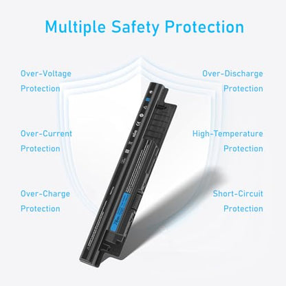 Upgraded 78Wh MR90Y Laptop Battery Replacement for Dell Inspiron 15 3521 3531 3537 15R 5521 5537 14 3421 5421 14R 5437 17 3721 17R 5737 5721 Latitude 3540 3440 Series XCMRD FW1MN, and More - size: 10.7*2*0.8inch MR90Y