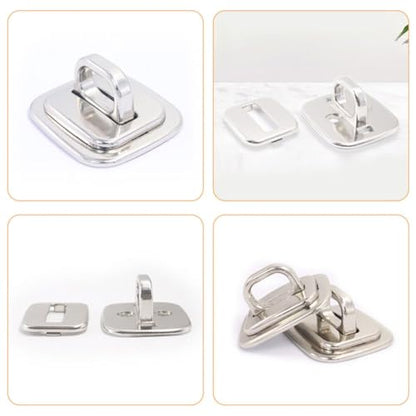 4pcs Zinc Alloy Laptop Security Anchor Base Plates with Stable Base Design and Anti-Theft Features for Travel and Library Use, Compatible with Cable Lock Anchors