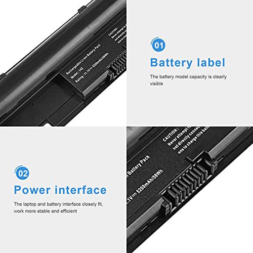 Futurebatt N311z Laptop Battery for Dell 13Z N311z 14Z N411z Vostro V131 V131D V131R Latitude 3330 Series Fits 312-1258 H7XW1 JD41Y - size: 14Z 12.13 3.15 1.77in
