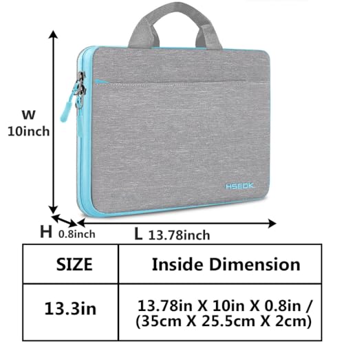 Hseok Laptop Sleeve 13-14 Inch Case Briefcase Compatible with MacBook Neo Pro 14 M5/M4/M3/M2/M1, All Models 13.3 Mac Air/Pro, XPS 13 14, Most Popular 13"-14" Notebooks,L01G02 - color: L01G02, size: 13"-14"