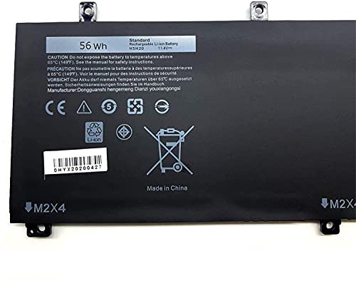 Hubei H5H20 5D91C 05041C 62MJV M7R96 Laptop Battery Replacement for Dell XPS 15 9550 9560 9570 7590 Precision 5510 5520 5530 5540 Inspiron 7590 7591 Series Notebook(11.1V 56Wh)