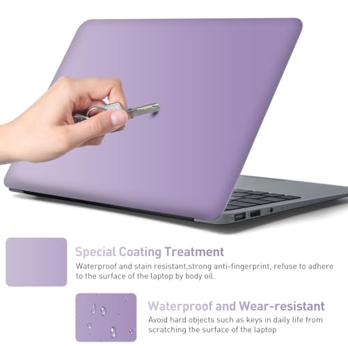 15-15.6 inches Netbook Laptop Skin Sticker Decal Reusable Cover Protector for 11.6 12 13 13.3 14 15 15.4 Notebook Chromebook Easy to Apply and Remove, Scratch-Resistant Waterproof I Lilac Purple - color: Lilac Purple