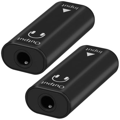 [2 Pack USB C to 3.5mm Headphone Jack Adapter, Type C Female to 3.5mm Female Digital Aux Audio Converter with DAC for PC, Tablet, Laptop, Microphone, Speaker