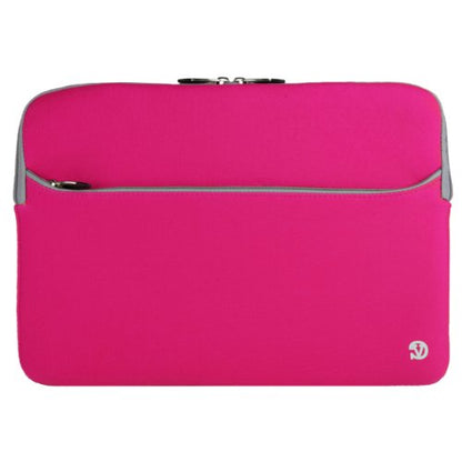 Neoprene Laptop Case | Lightweight Travel Protection | 13" Notebook Compatible Water Resistant Tech Sleeve (Magenta) - color: Magenta