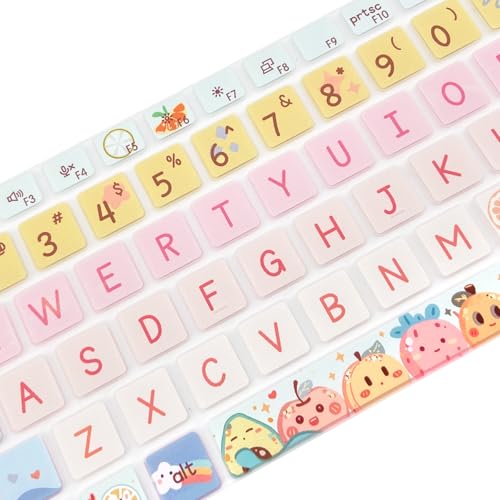 Silicone Keyboard Cover Skin for Dell Latitude 3000 3340 13.3"(2023)/ 5320 5330 5340 5350 13.3"/ 7320 7330 7340 7350,Cute Fruits - color: Cute Fruits