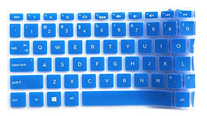 Ultra Thin Silicone Keyboard Cover Compatible with 15.6" HP Pavilion X360 15-BR, Pavilion 15-CC 15-CD 15-CB 15-BS 15-BW 15m-bp 17-BS 17M-AE 17-BS 17-BW Series Laptop (Blue) - color: Blue