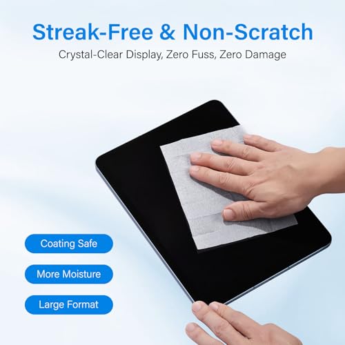 240 Count Screen Wipes, Screen Cleaner Wipes for Electronics, Touchscreens | Streak-Free & Scratch-Free Electronics wipes for Phone, Laptop, Computer, Monitor, Touchscreens, Care Screens, Eyeglasses. - size: 240 count