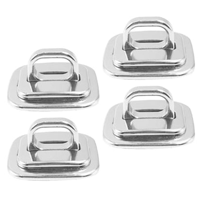 4pcs Zinc Alloy Laptop Security Anchor Base Plates with Stable Base Design and Anti-Theft Features for Travel and Library Use, Compatible with Cable Lock Anchors