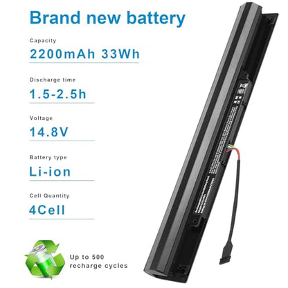 Futurebatt L15L4A01 Battery for Lenovo V4400 Ideapad 100-14IBD 100-15IBD 110-15ISK 110-17ACL 110-17IKB 300-15ABM 300-15IBR 300-15IBY 300-15IBR 300-15IBY 300-15IBY 300-15ISK 300-17ISK 80Q70021US 80UD - size: L15L4A01