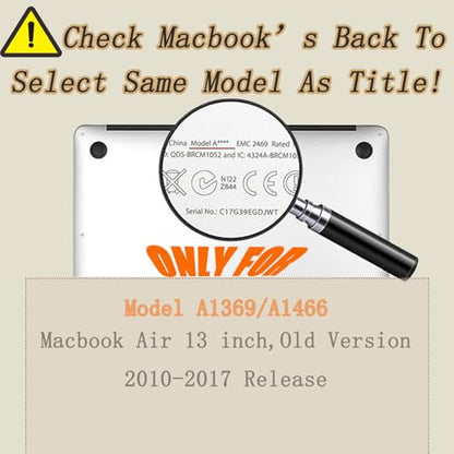 Laptop Case Compatible with MacBook Air 13 inch Case 2017 2016 2015 2014 2013 2012 2011 2010 Release Model A1466 A1369, Plastic Hard Shell Cover & Keyboard Cover Skin - Black Red - color: CH137 Black Red, size: Air 13" 2010-2017(A1369/A1466)