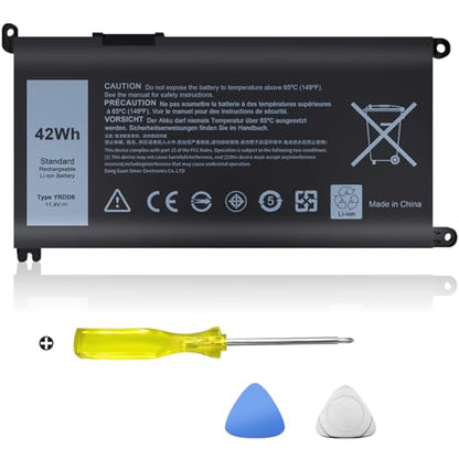 YRDD6 Battery Compatible with Dell Inspiron 3493 3583 3584 3593 5485 5481 5482 5491 5493 5593 3582 5585 5590 5591 5594 5598 7586 3793 5480 3310 2-in-1 3501 5584 Vostro 3491 5581 5481 5490 5590 - size: YRDD6