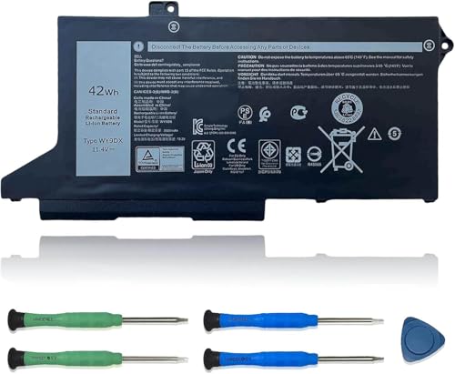 WY9DX Laptop Battery Replacement for for Dell Latitude 5420 5520 Precision 15 3560 Series RJ40G 01K2CF 075X16 0WK3F1 0M3KCN 005R42 11.4V 42Wh 3500mAh 3-Cells - size: 8.14*4.15*0.2 inch WY9DX